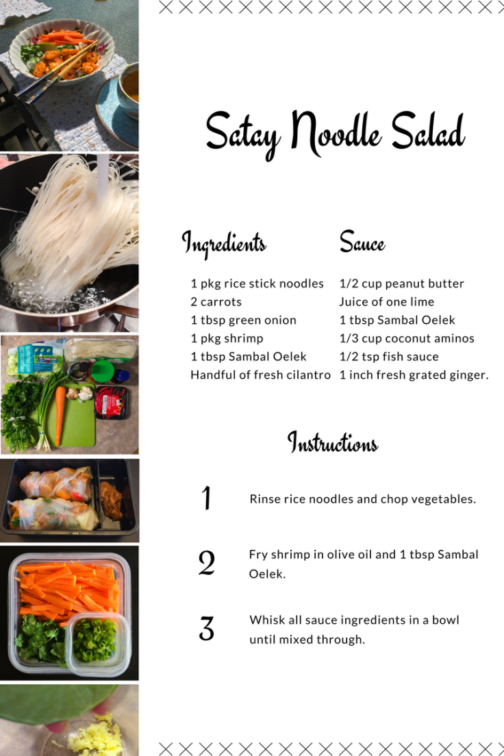 Satay Noodle Salad Recipe and Photos