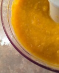 Butternut squash blended with nutritional yeast, cashew milk, and spices.